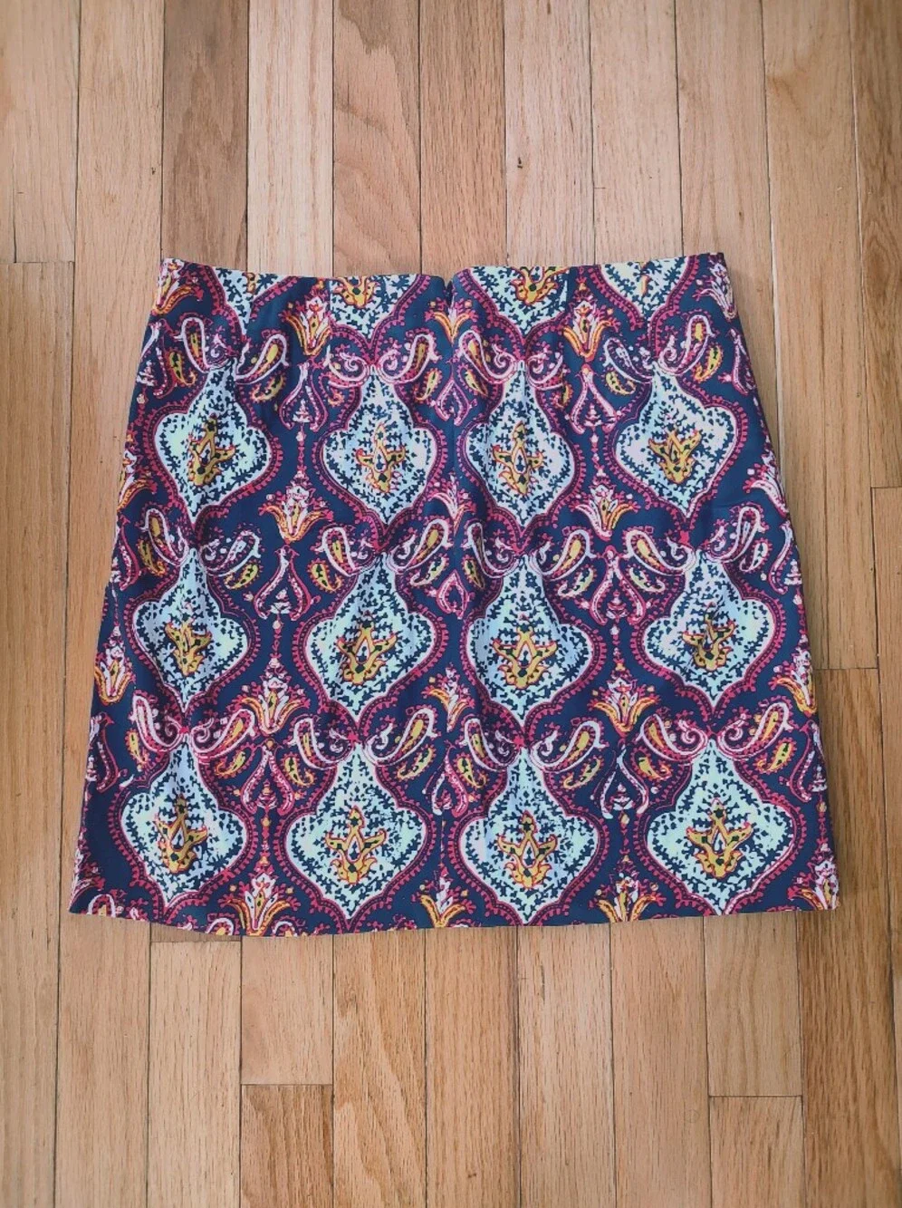 J. Crew paisley mini skirt 0 2 XS